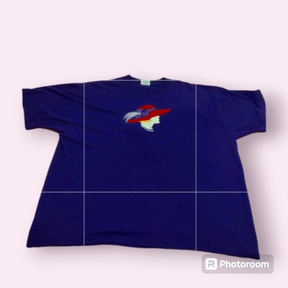 Bundle 2 Tops Women Red Hat Society Purple TShirt Breckenridge Parrot Embroidery - Picture 6 of 6